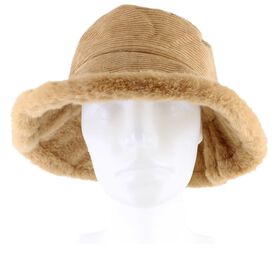 Winter Headwear Couture Gems Corduroy Bucket Hat Front View