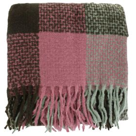 Scarves Couture Gems Soft Oblong Bold-Plaid Scarf Folded View