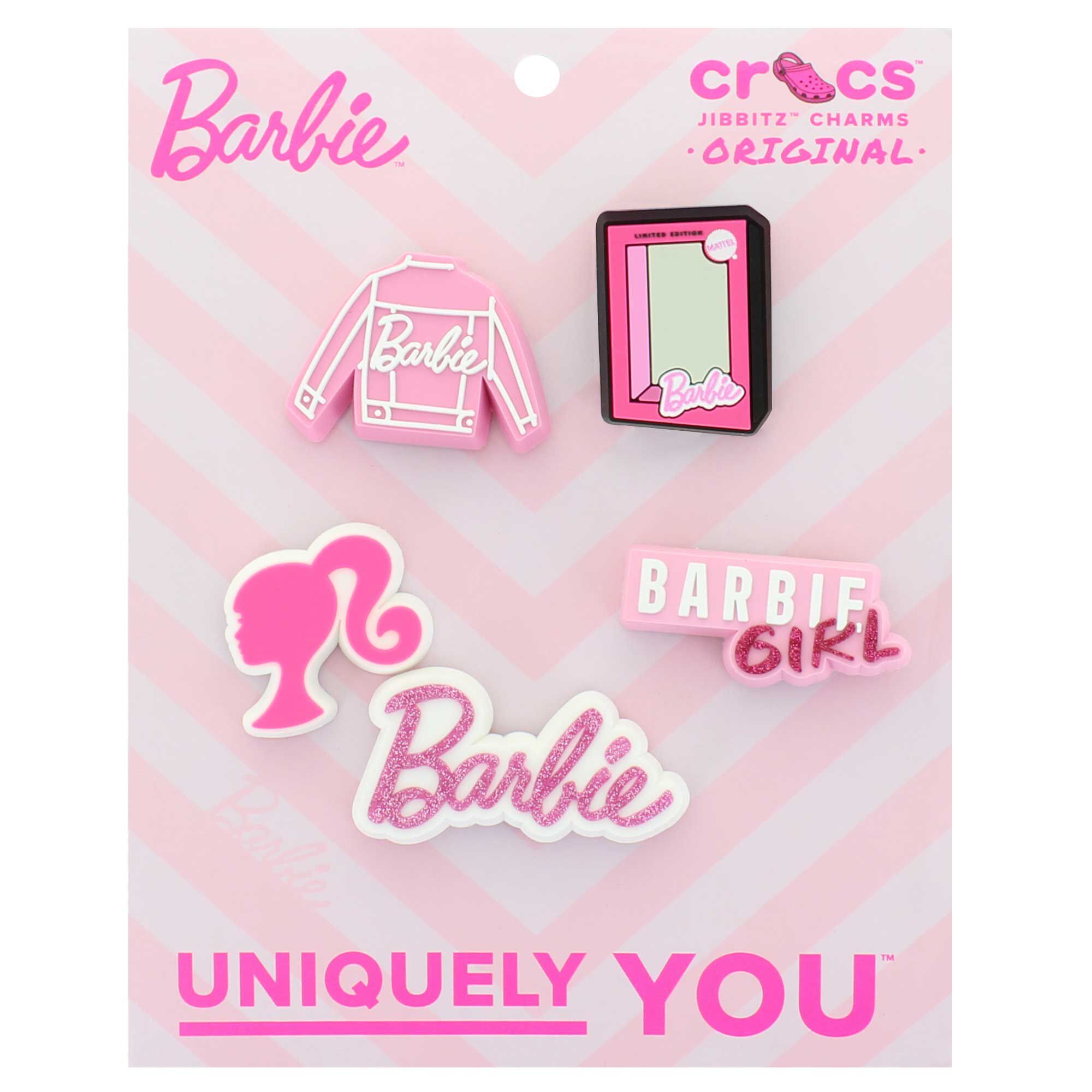 Crocs Jibbitz Barbie 5-Pack Front Package View