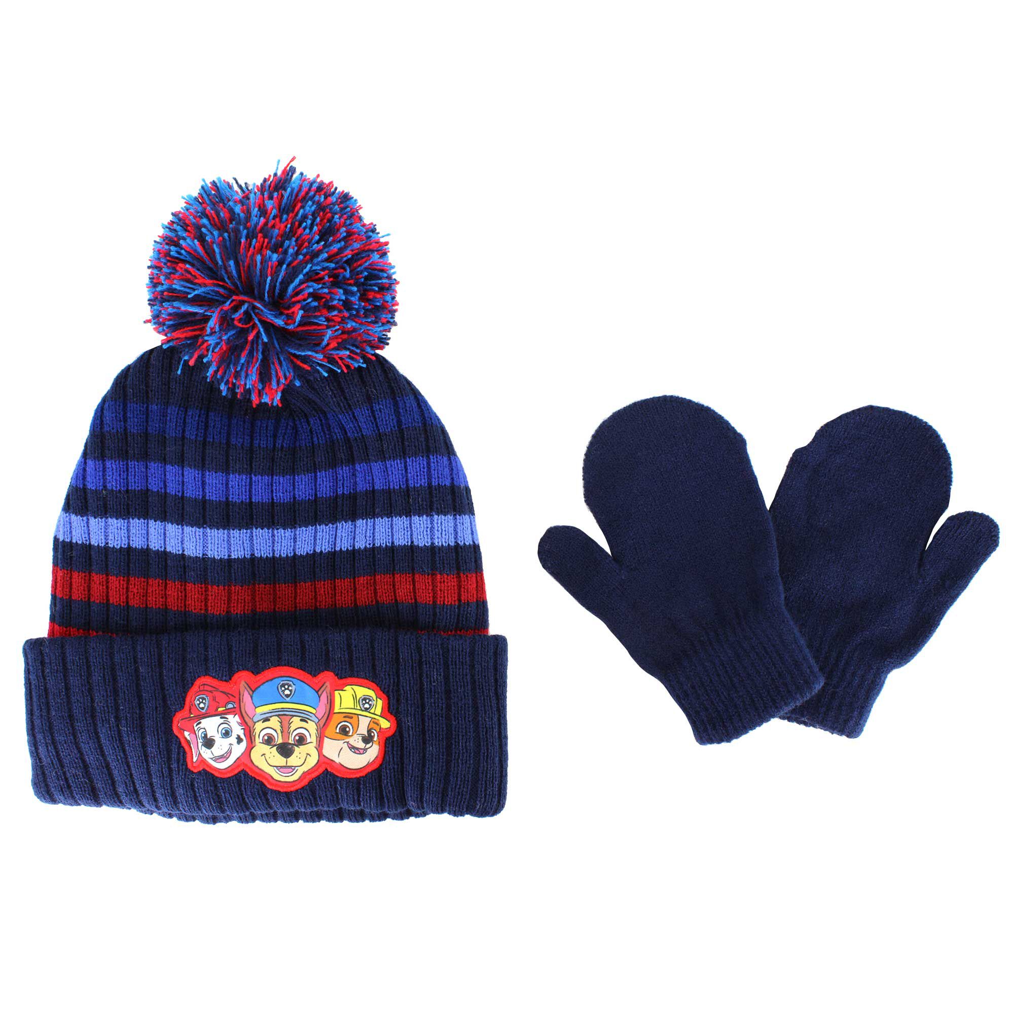 Kids' PAW Patrol Knit Hat And Mitten Set Front View