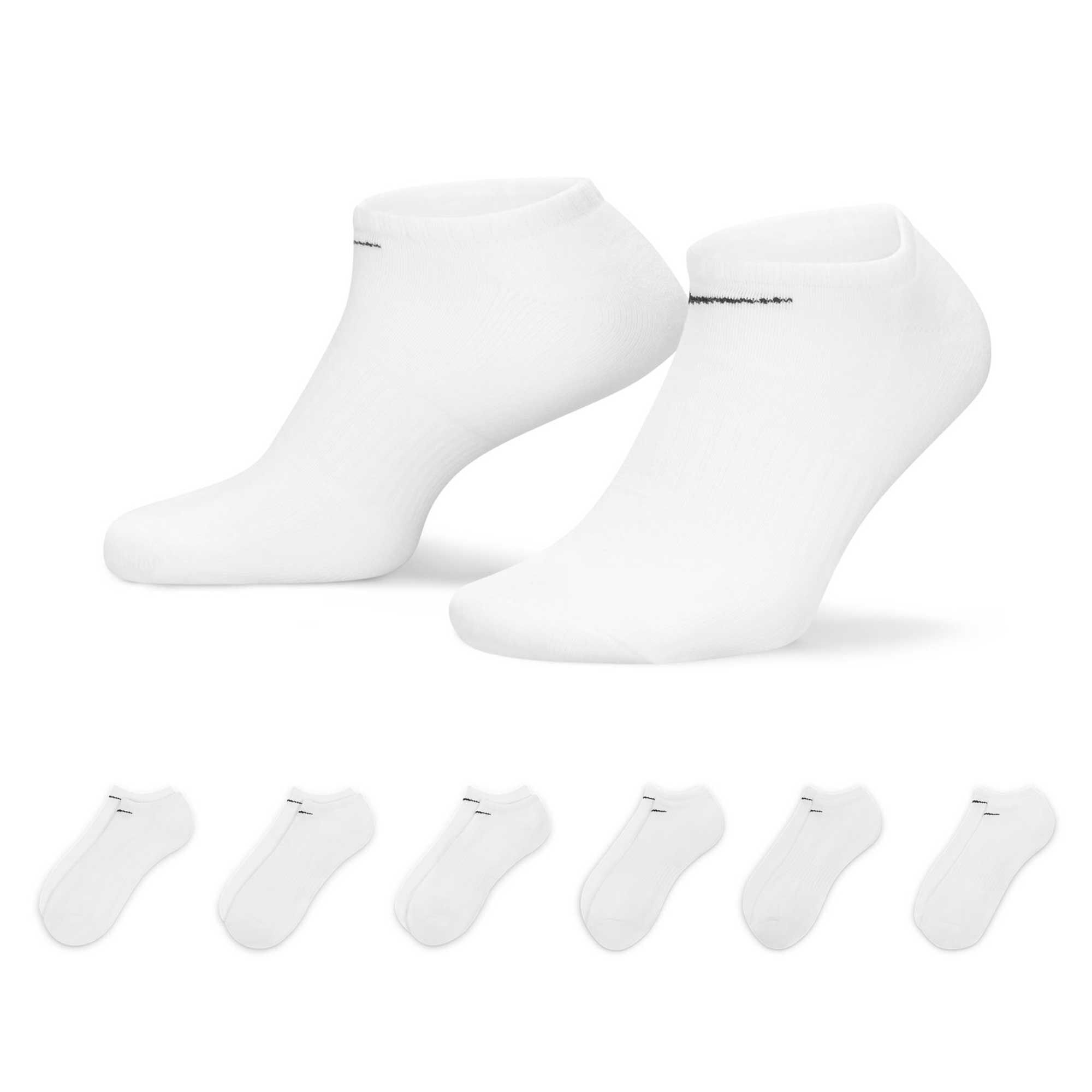 Men's Nike Everyday Cushioned No-Show 6-Pair Pack Side View With Package View