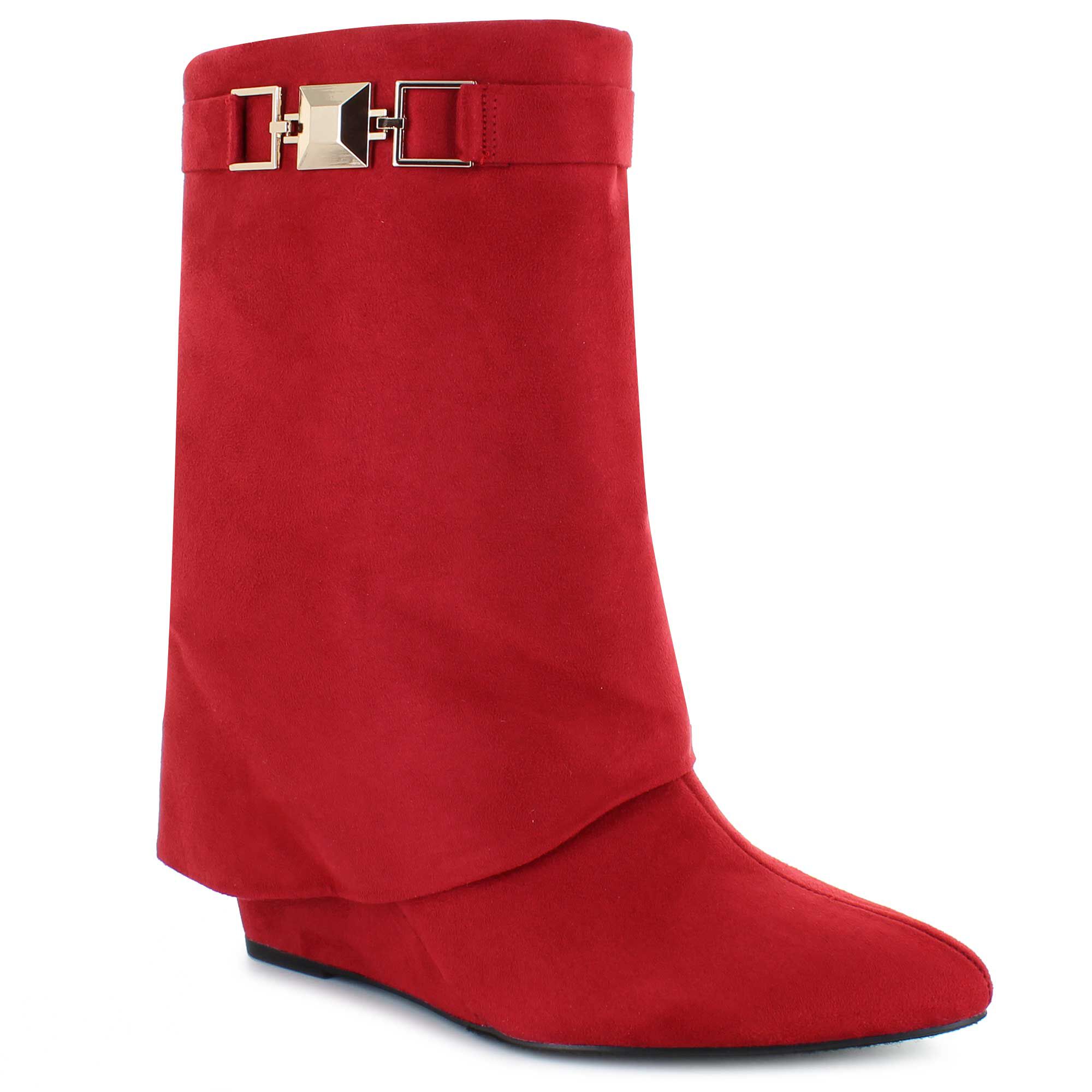 Dominique red boots 2025