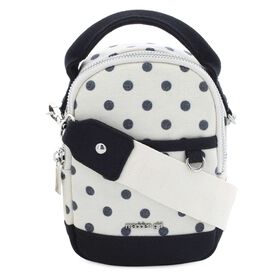  Madden Girl Polka-Dot Canvas Crossbody Front View