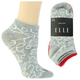 Socks Women's Elle Swirl No-Show 10 For $10 Side View With Package
