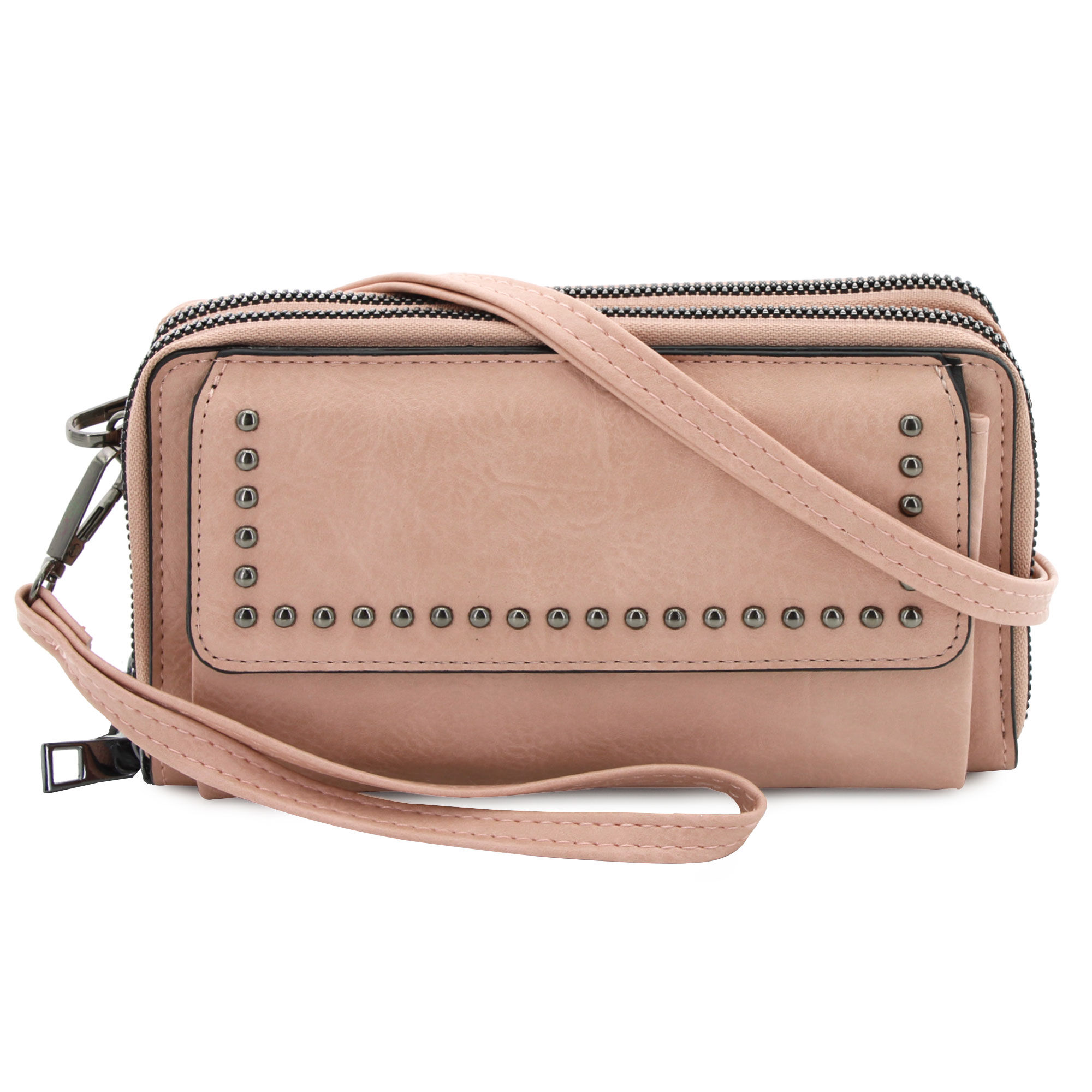 Sam & Hadley Studded Wallet-On-A-String Front View
