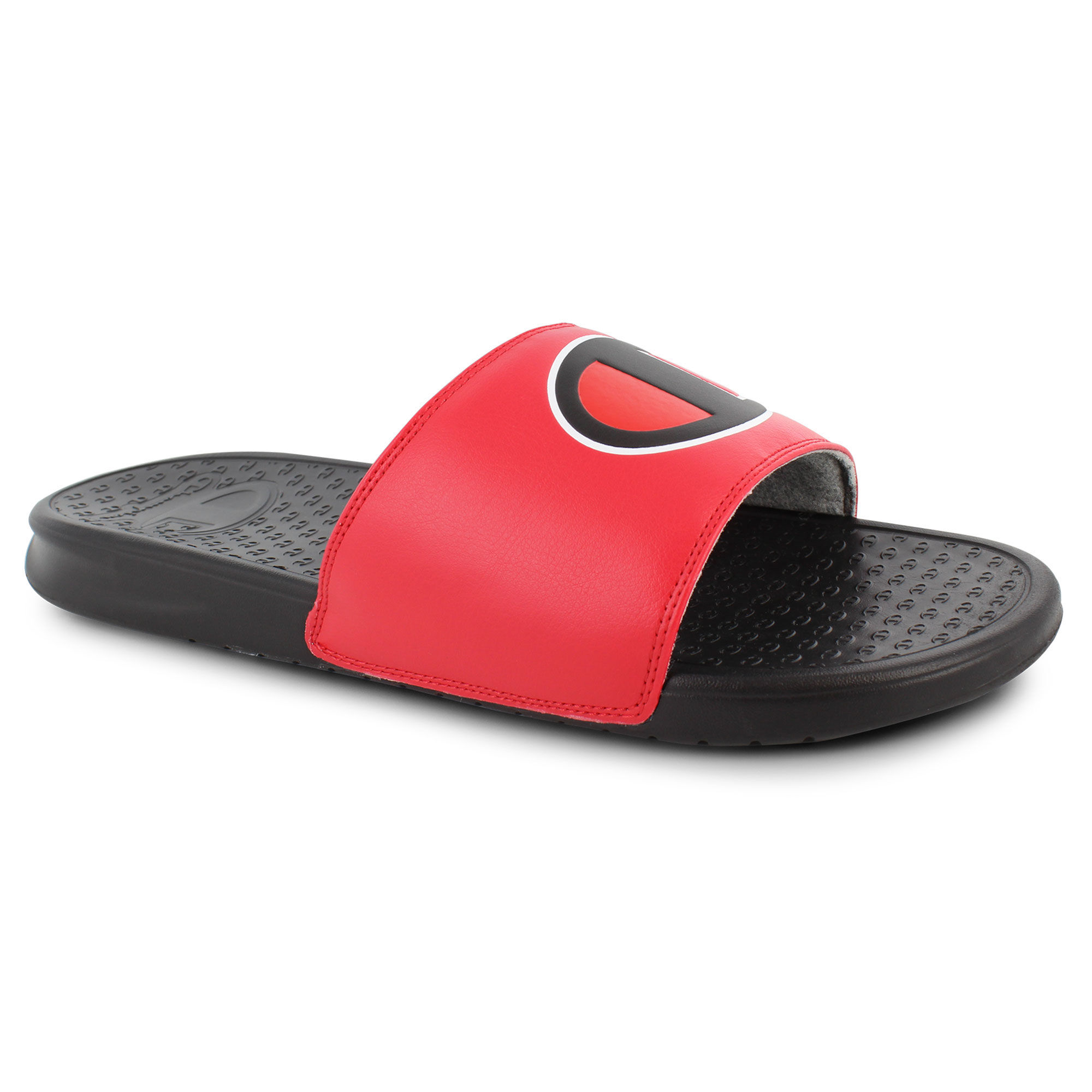 red and black champion slides