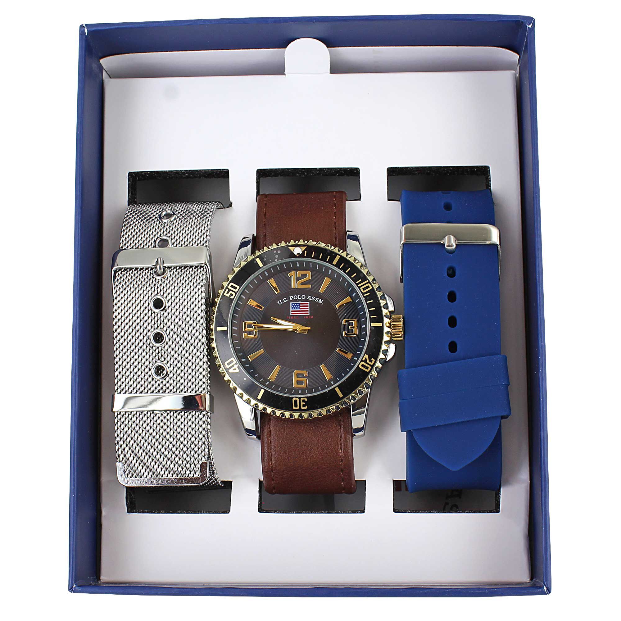 U.S. Polo Association Interchangeable Watch Set Full Set View