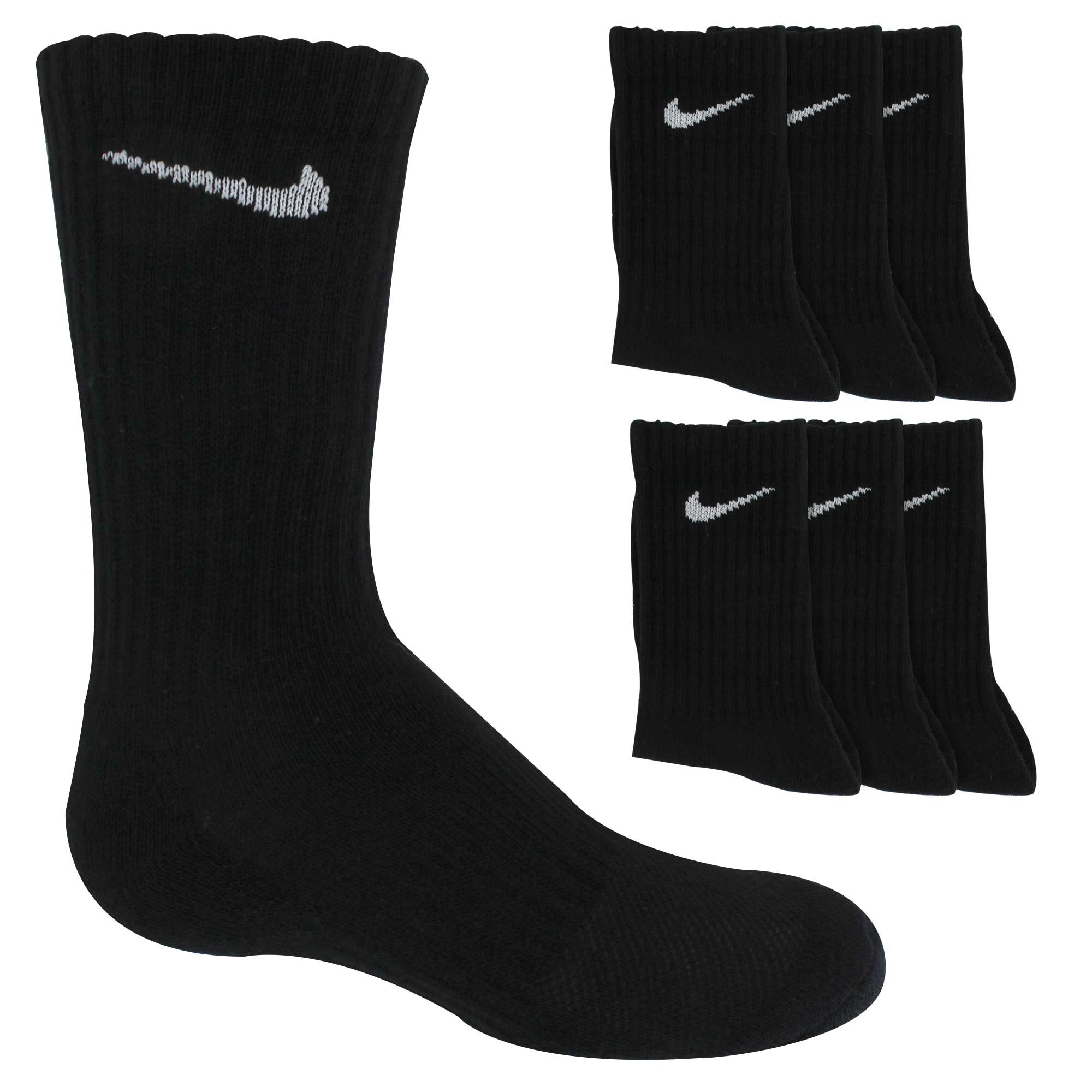Kids' Nike Cushioned Crew 6-Pair Pack Side View With Package