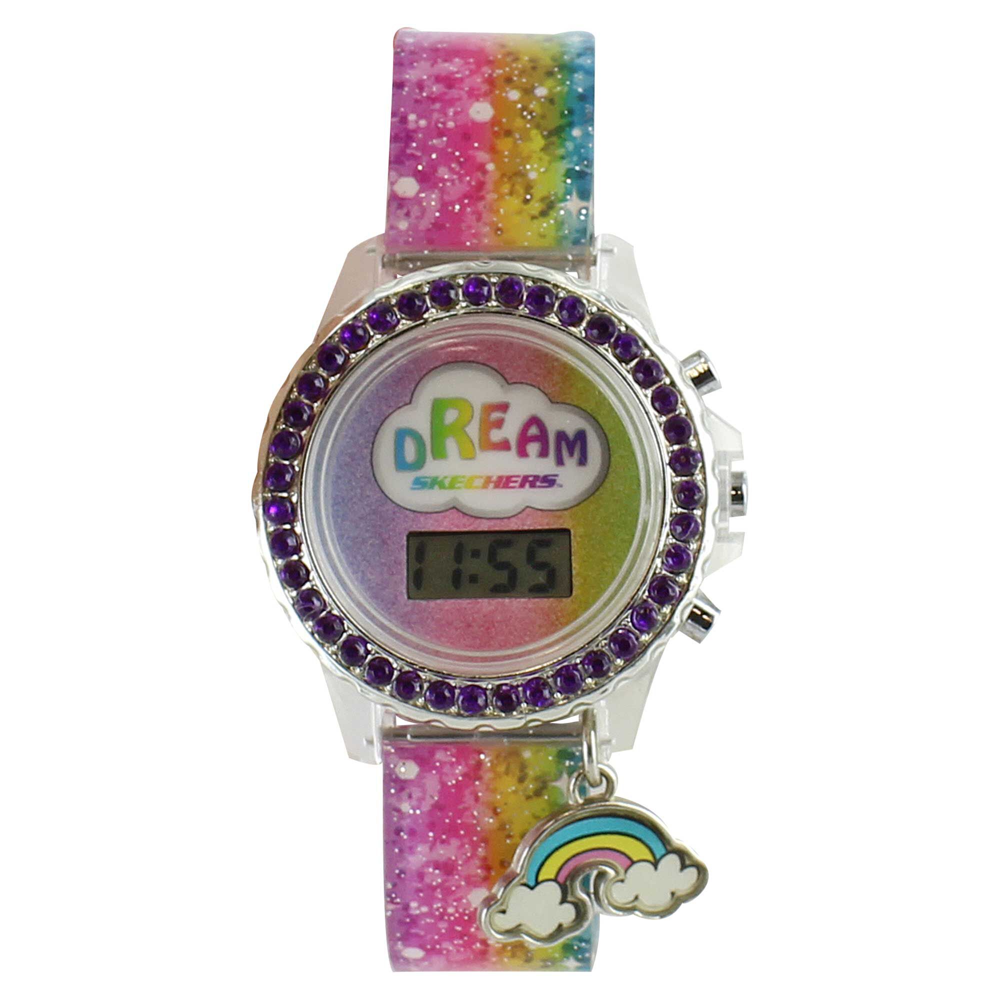 Skechers Rainbow Dream Digital Watch Front View