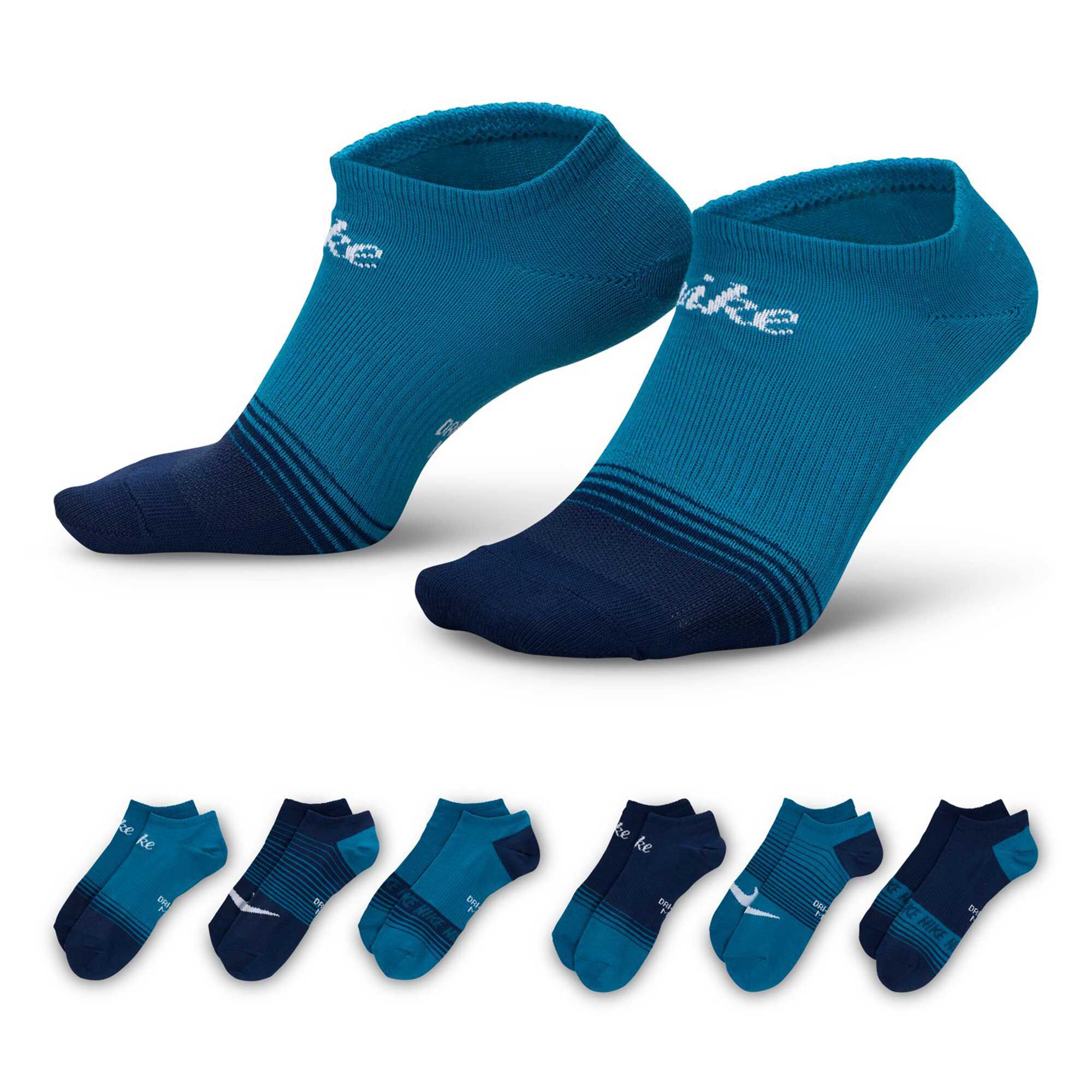 Women's Nike No-Show Lightweight 6-Pair Pack Side View With Package