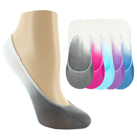 Socks Women's Dominique Nicole Color-Gradient Liner Side View With Package