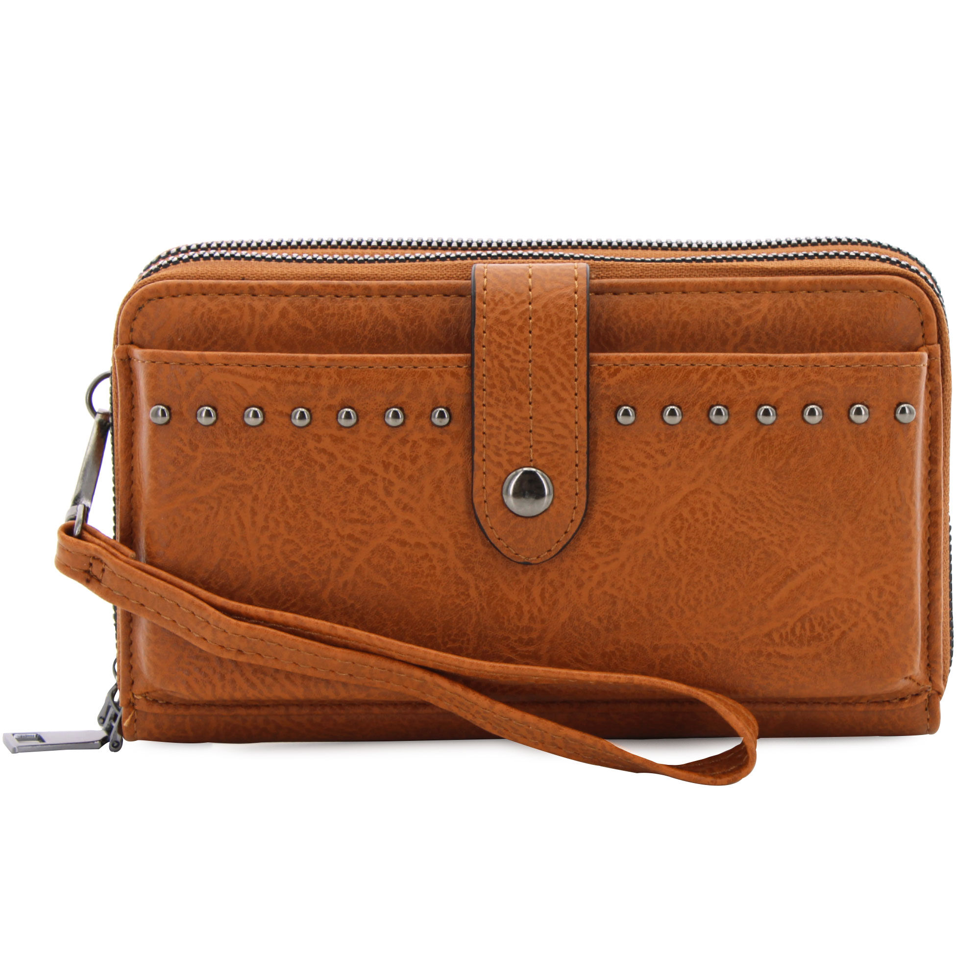 Sam & Hadley Studded Wallet-On-A-String Front View