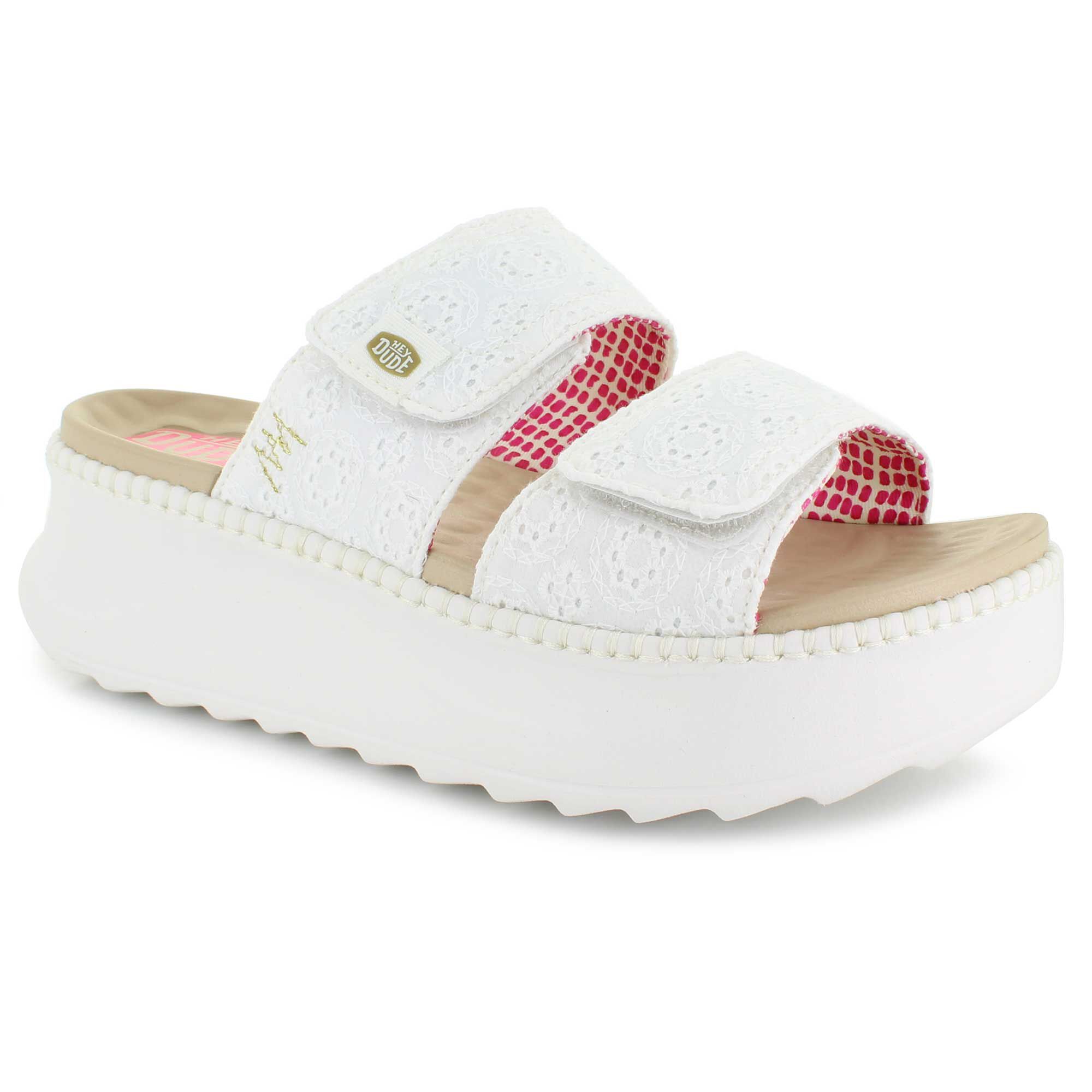 HEYDUDE Delray Slide Eyelet Front View