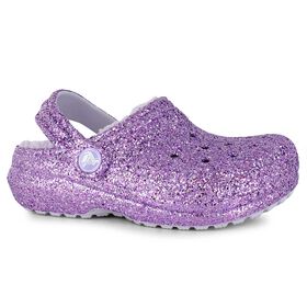  Crocs Classic Lined Chunky Glitter Clog-K Right Side View