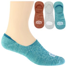  Men's HEYDUDE Marled No-Show 3-Pair Pack Side View With Package