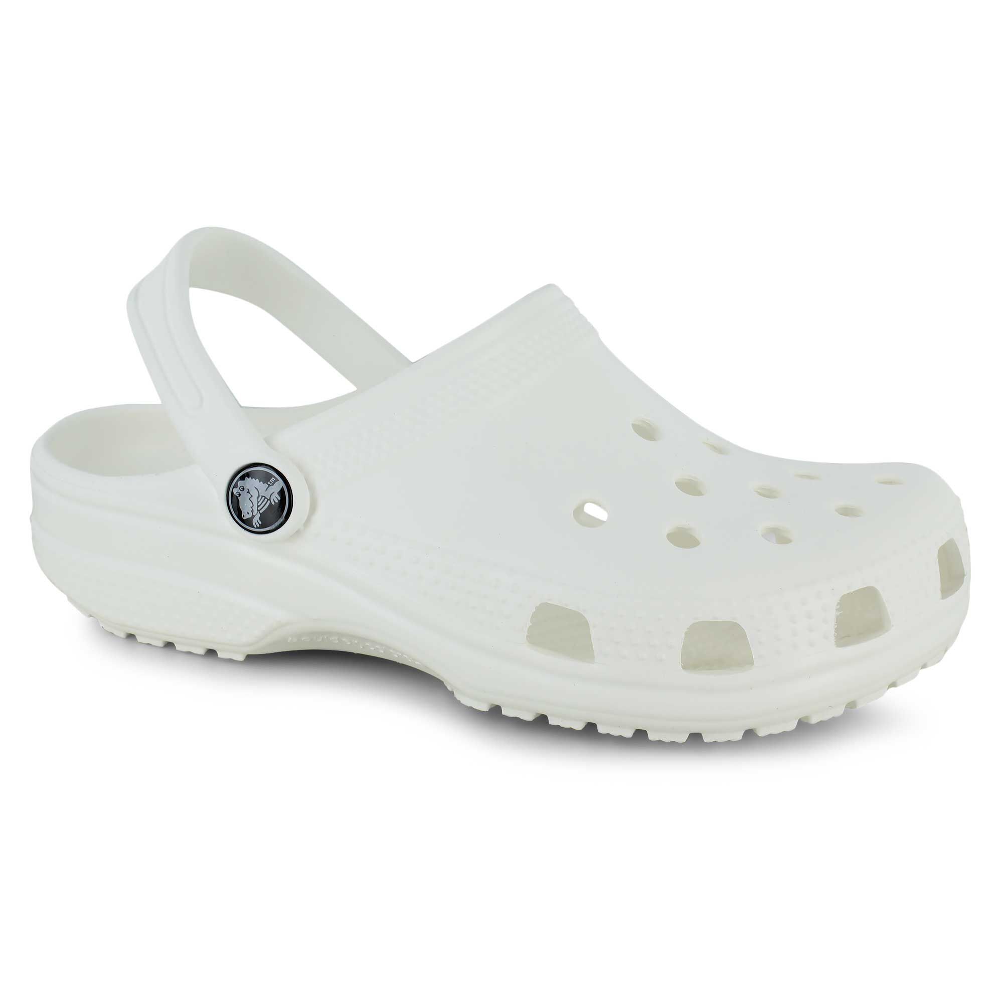 girls size 4 white crocs