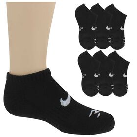 Boys' Socks Kids' Nike 3Brand By Russell Wilson No-Show 6 Pair Side View With Package
