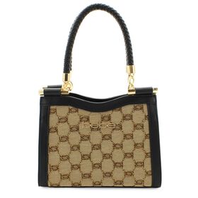  bebe Agathe Jacquard Crystal Mini Satchel Front View