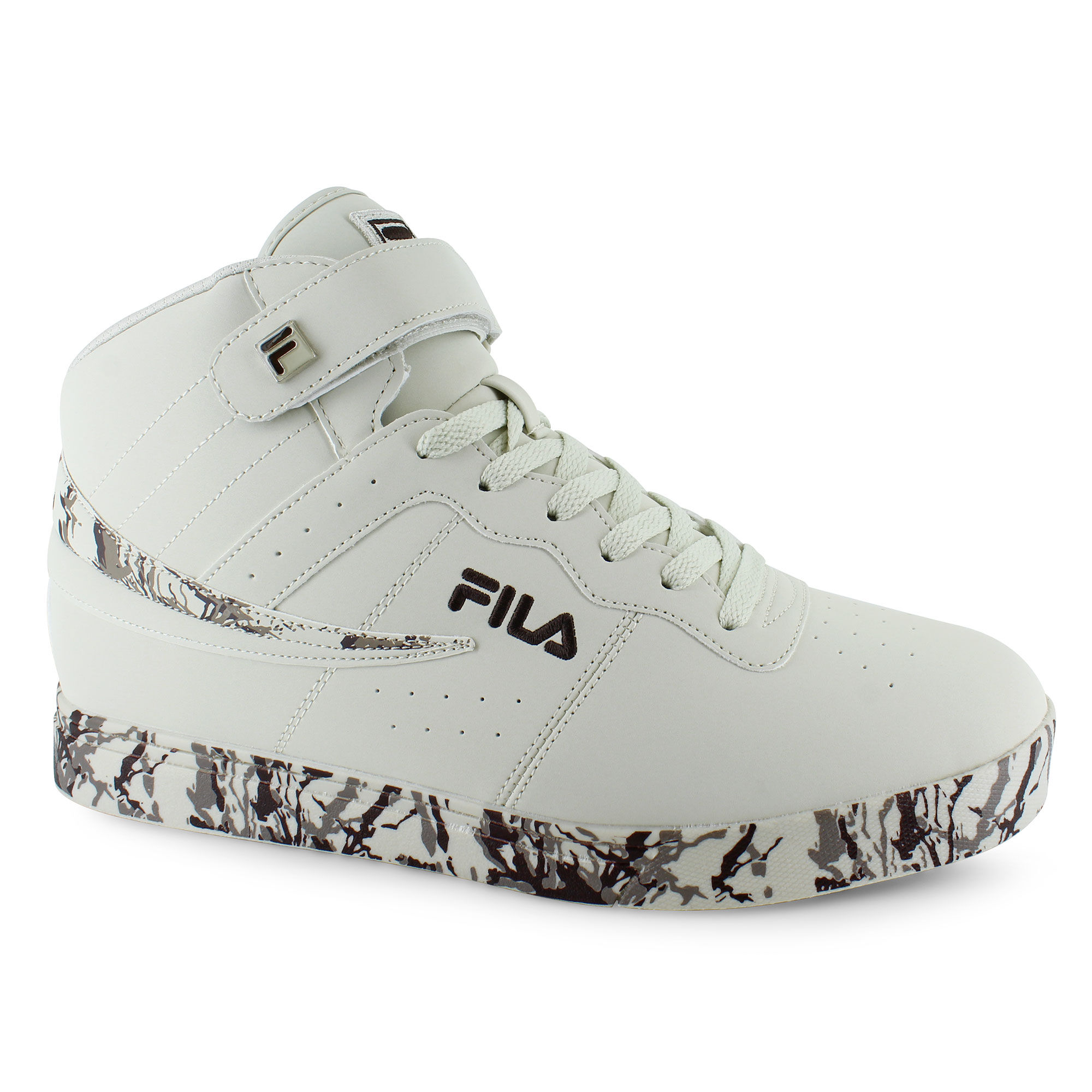 white and gold filas