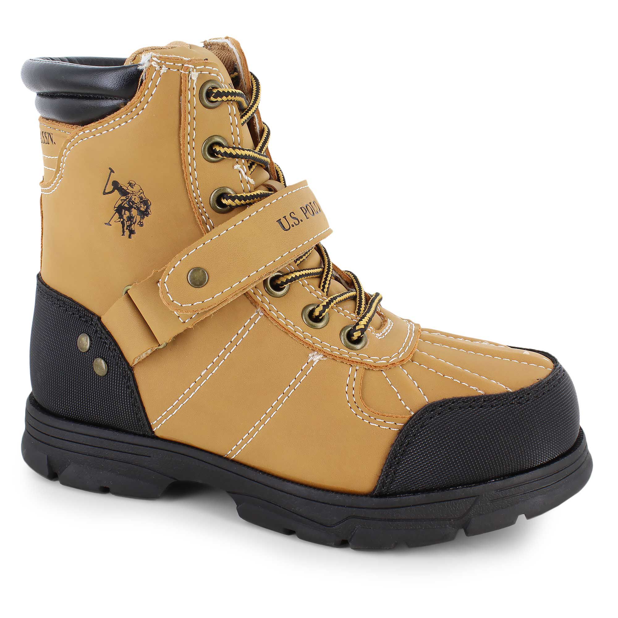 Big Kid U.S ,Black,4.5 Polo Assn Kids Connor 6 Boot