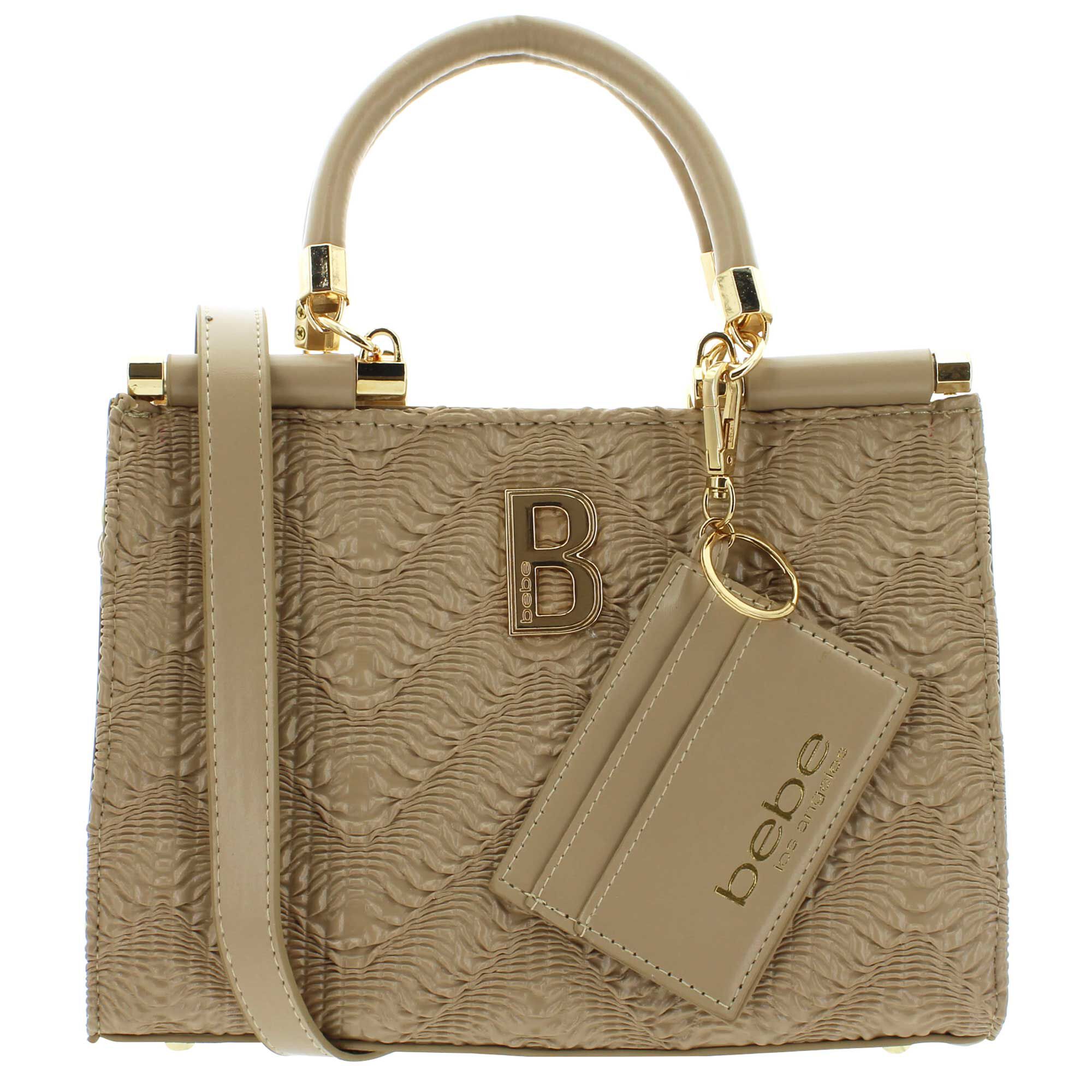 bebe Nola Satchel With Credit Card Organizer Front View