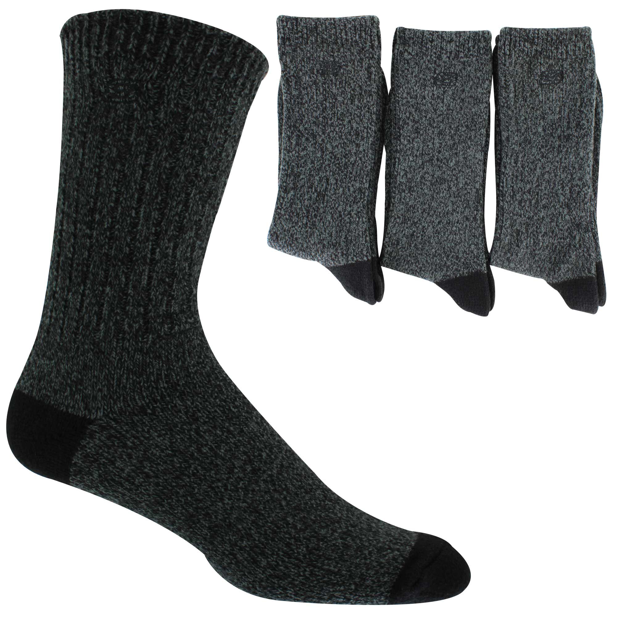 Men's Skechers Boot Crew 3-Pair Pack Side View With Package