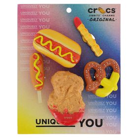  Crocs Jibbitz Yum Dipped Junk Food 5-Pack Front Package View