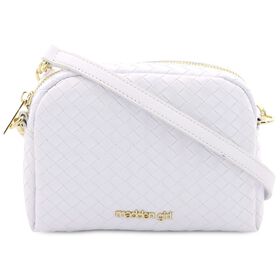  Madden Girl Woven Crossbody Front View