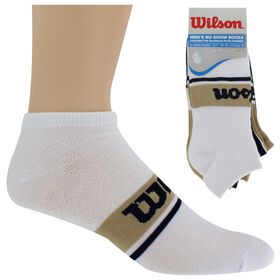 Socks Men's Wilson No-Show Socks 10 For $10 Side View With Package