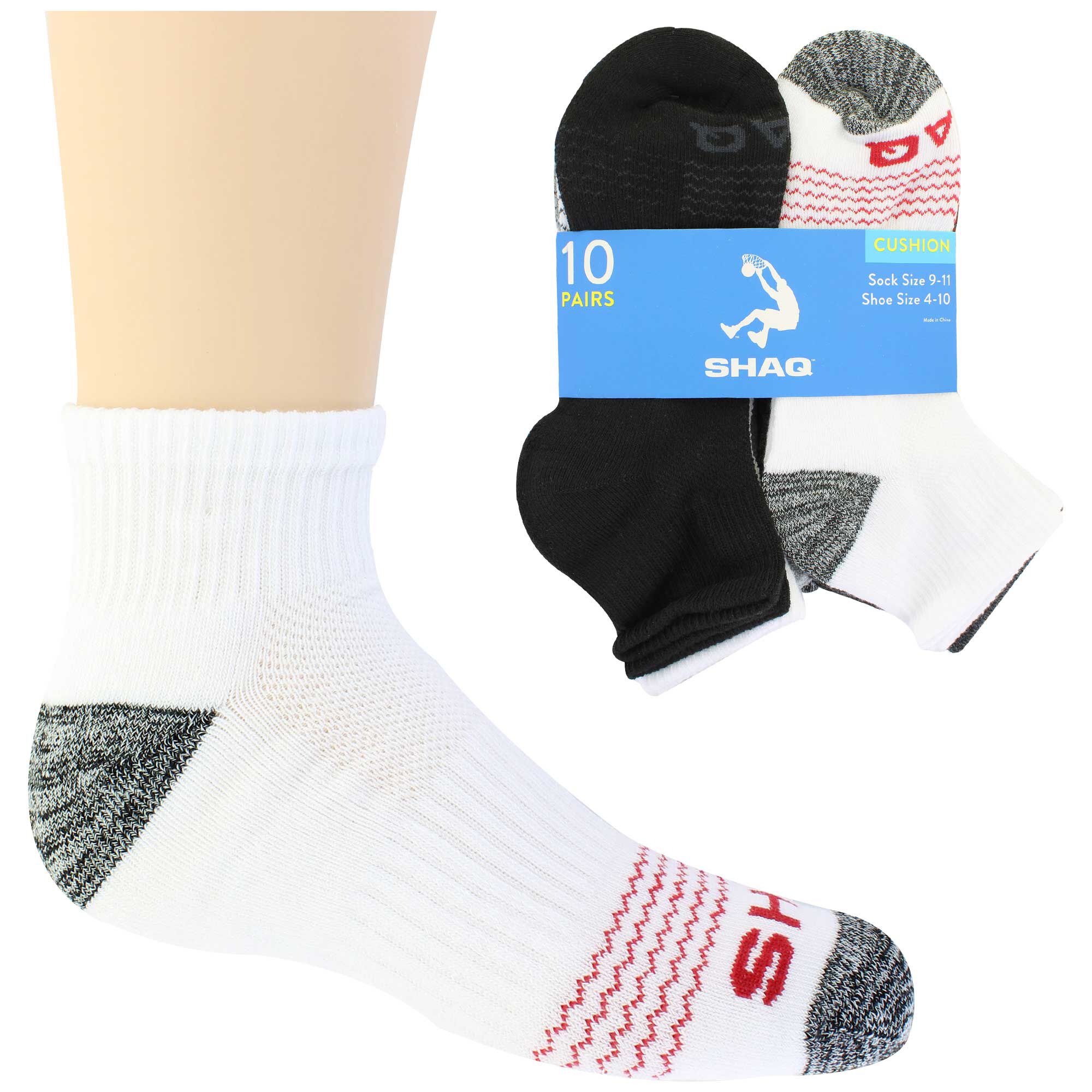 Kids' Shaq Cushioned Wavy-Line Quarter 10 For $10 Side View With Package