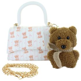  Willow & Ruby Bear & Bow Mini Bag With Bear Charm Front View