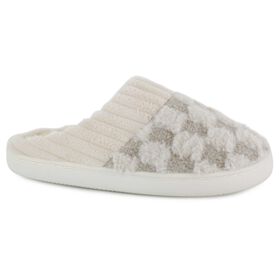  Mia Custard Check Slipper Right Side View