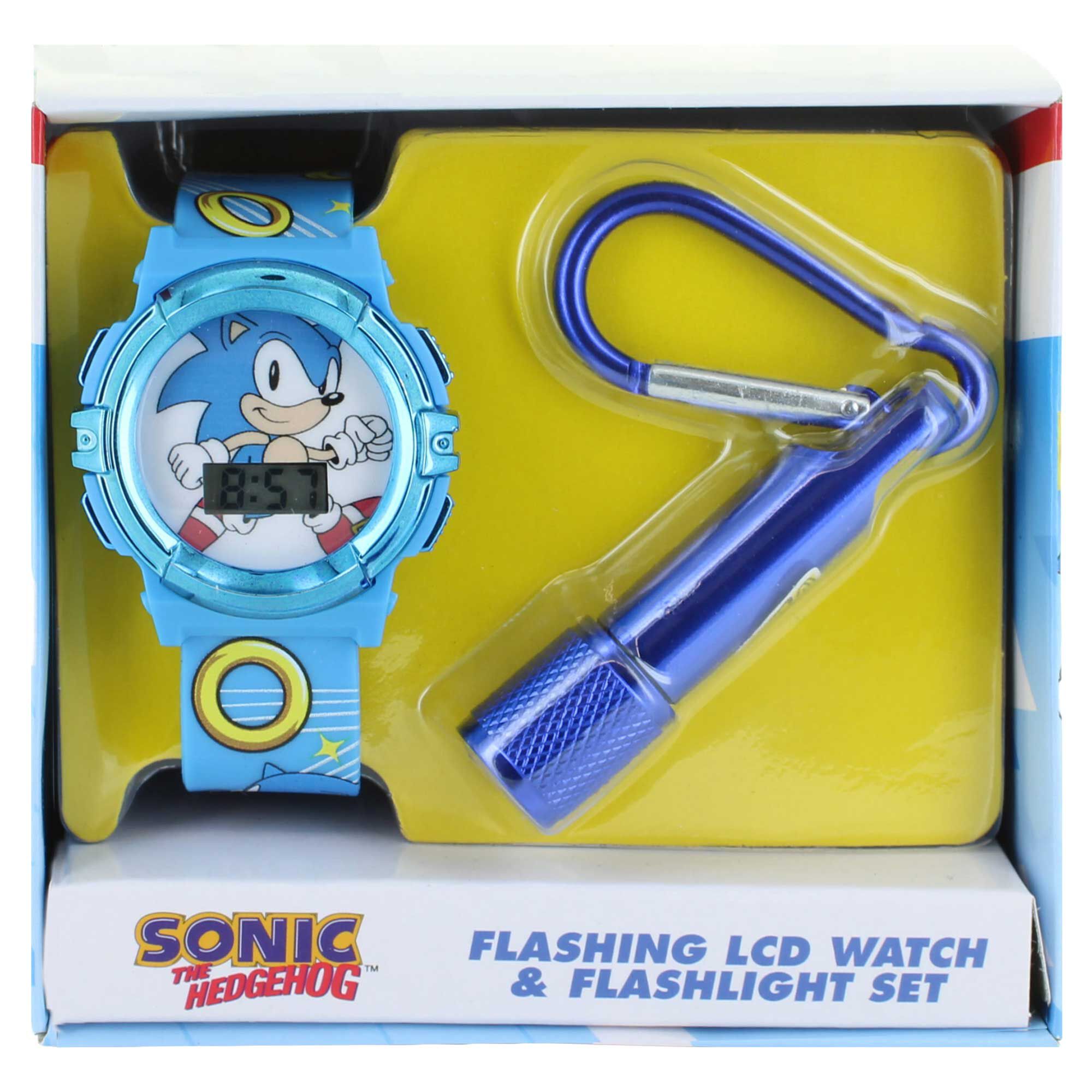Sonic The HedgehogFlashing LCD Watch & Flashlight Front View