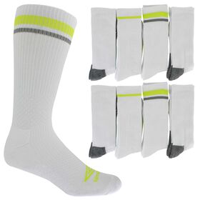 Socks Men's Umbro Striped Performance Crew 8-Pair Pack Side View With Package