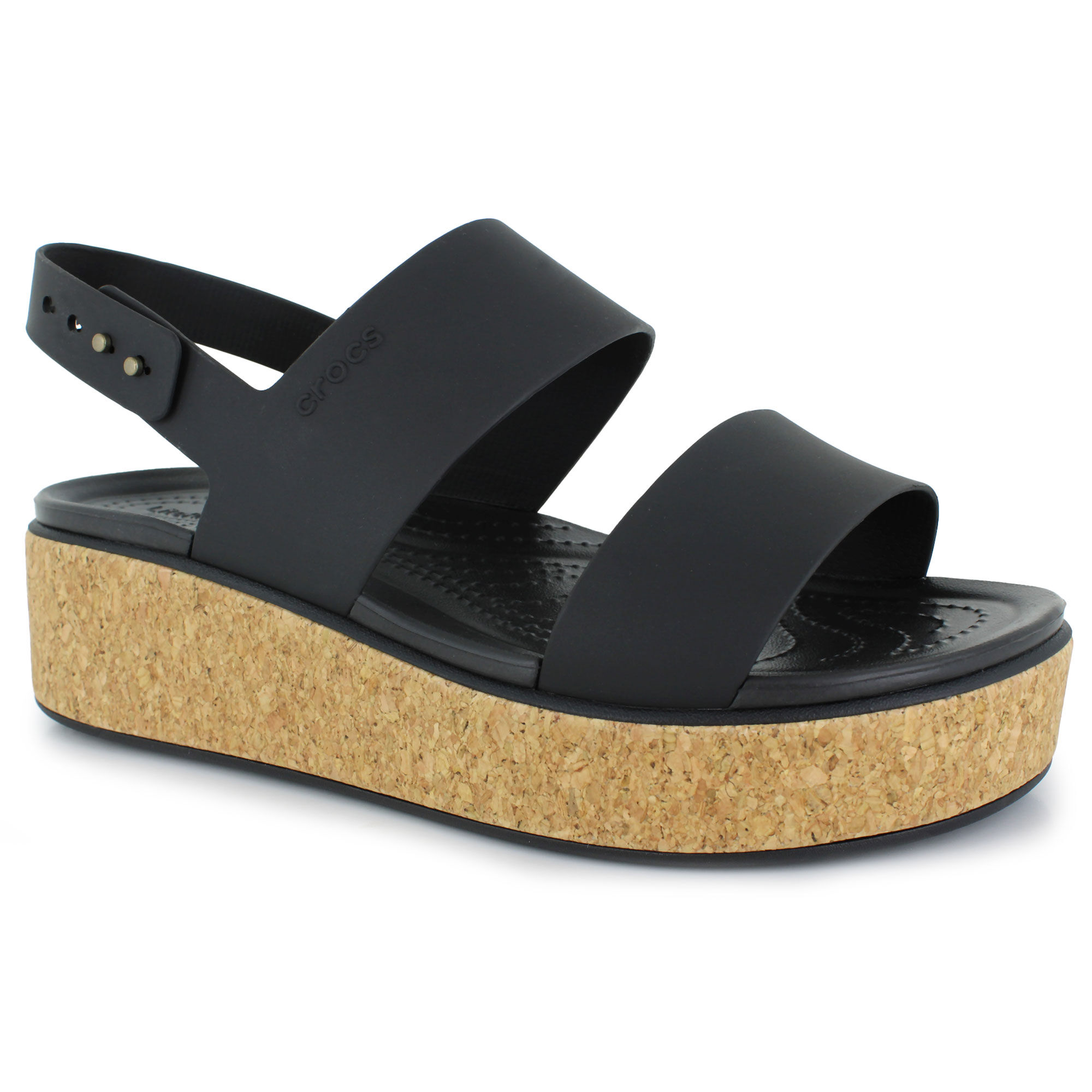 Crocs Brooklyn Cork Low Wedge Right Side View