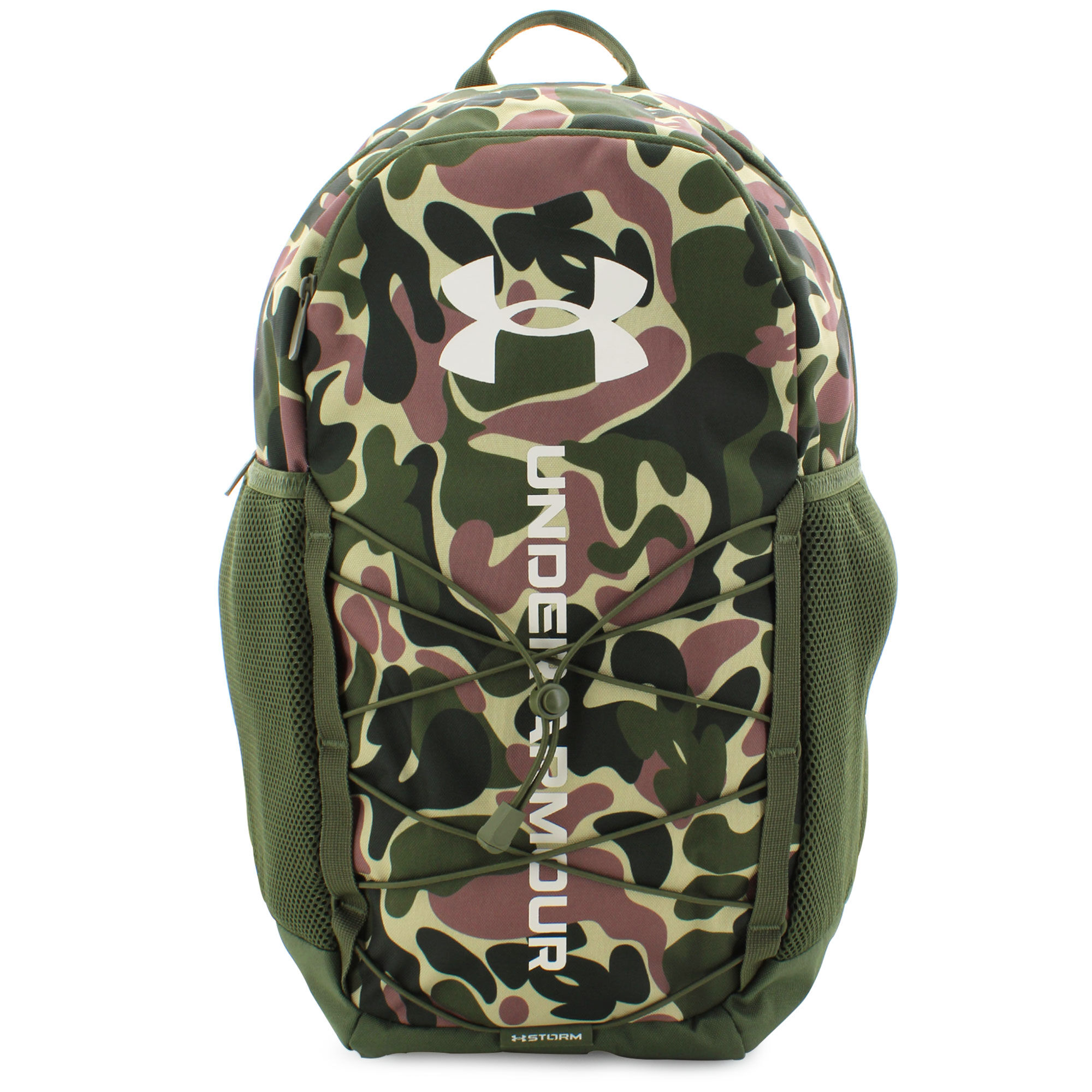 Under Armour Hustle Sport Camouflage Backpack 26L Front View