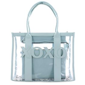  XOXO Paxton Clear Tote With Matching Wristlet Front View