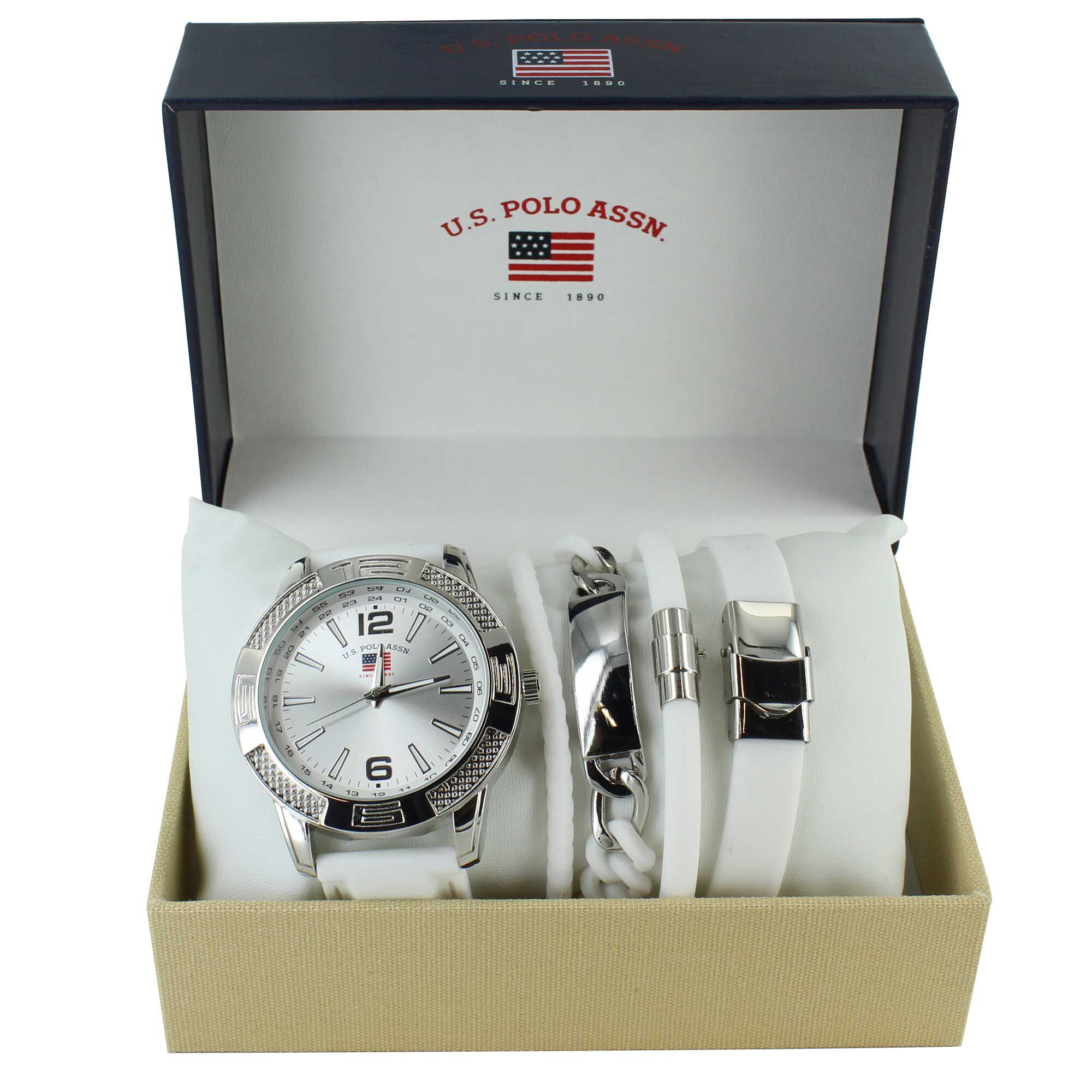 U.S. Polo Association Watch And Bracelet Set Front Set View