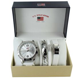 Watches U.S. Polo Association Watch And Bracelet Set Front Set View