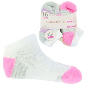  Infants' Layer 8 No-Show Cushion Socks 15 For $10 Side View With Package