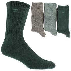Holiday Shoes & Accessories Men's Skechers Boot Crew 3-Pair Pack Side View With Package