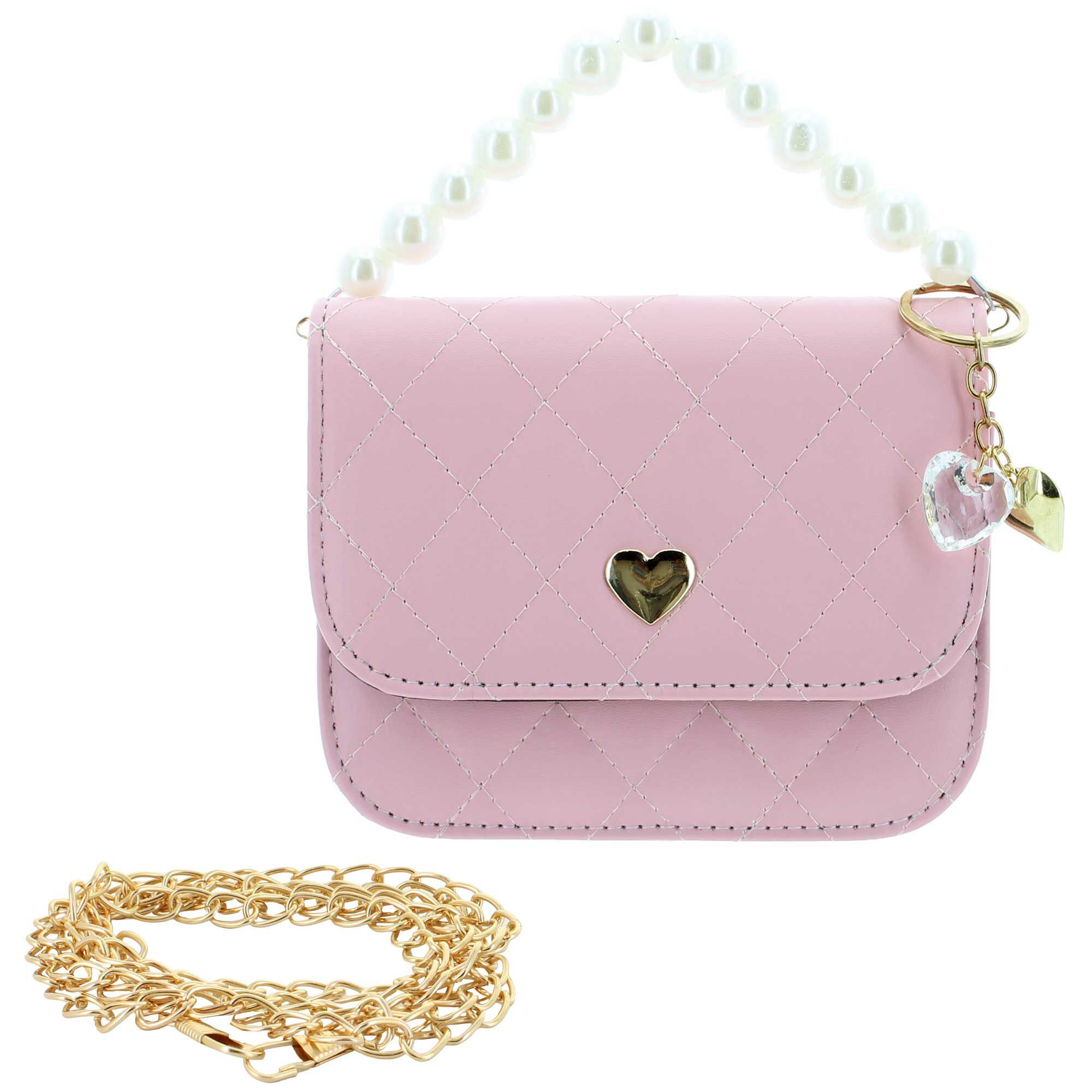 a little obsessed Quilted Heart Mini Tote Front View