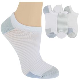Socks Women's Lemon Powder Soft Low-Cut 3-Pair Pack Side View With Package
