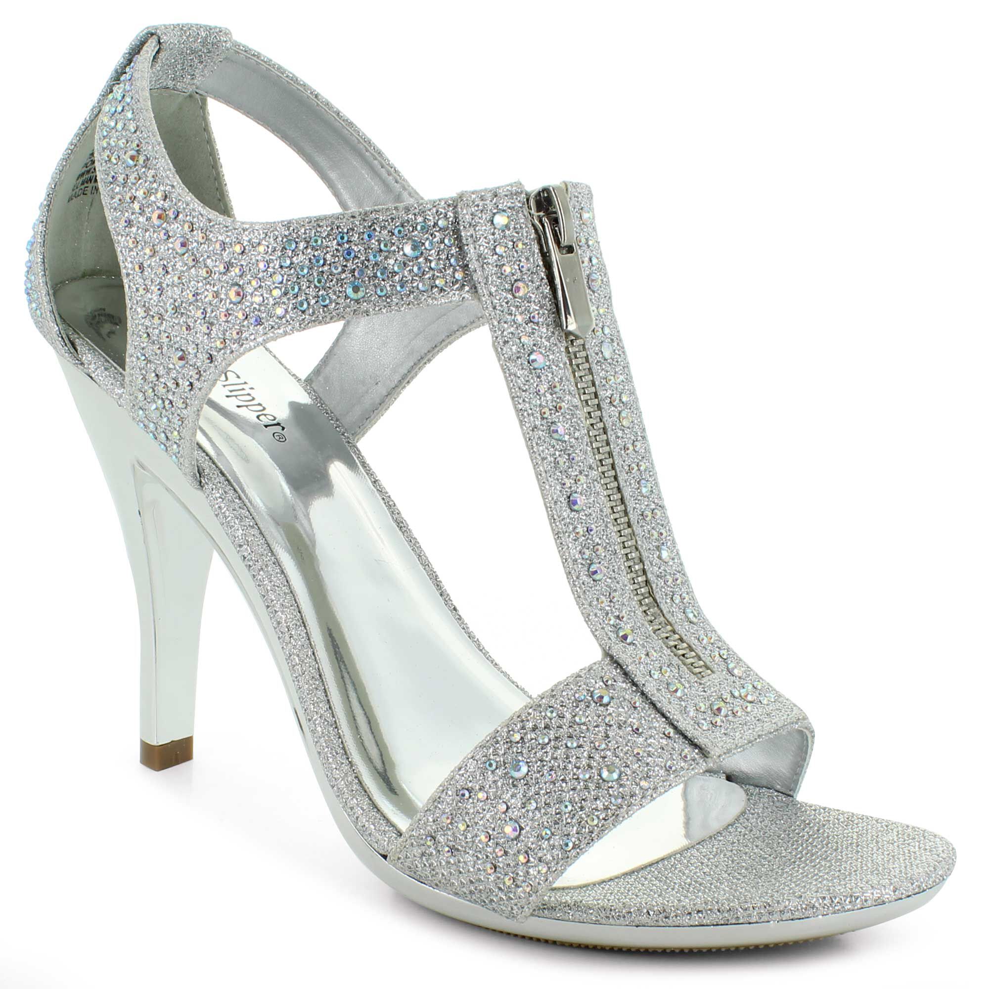 silver slipper shoes