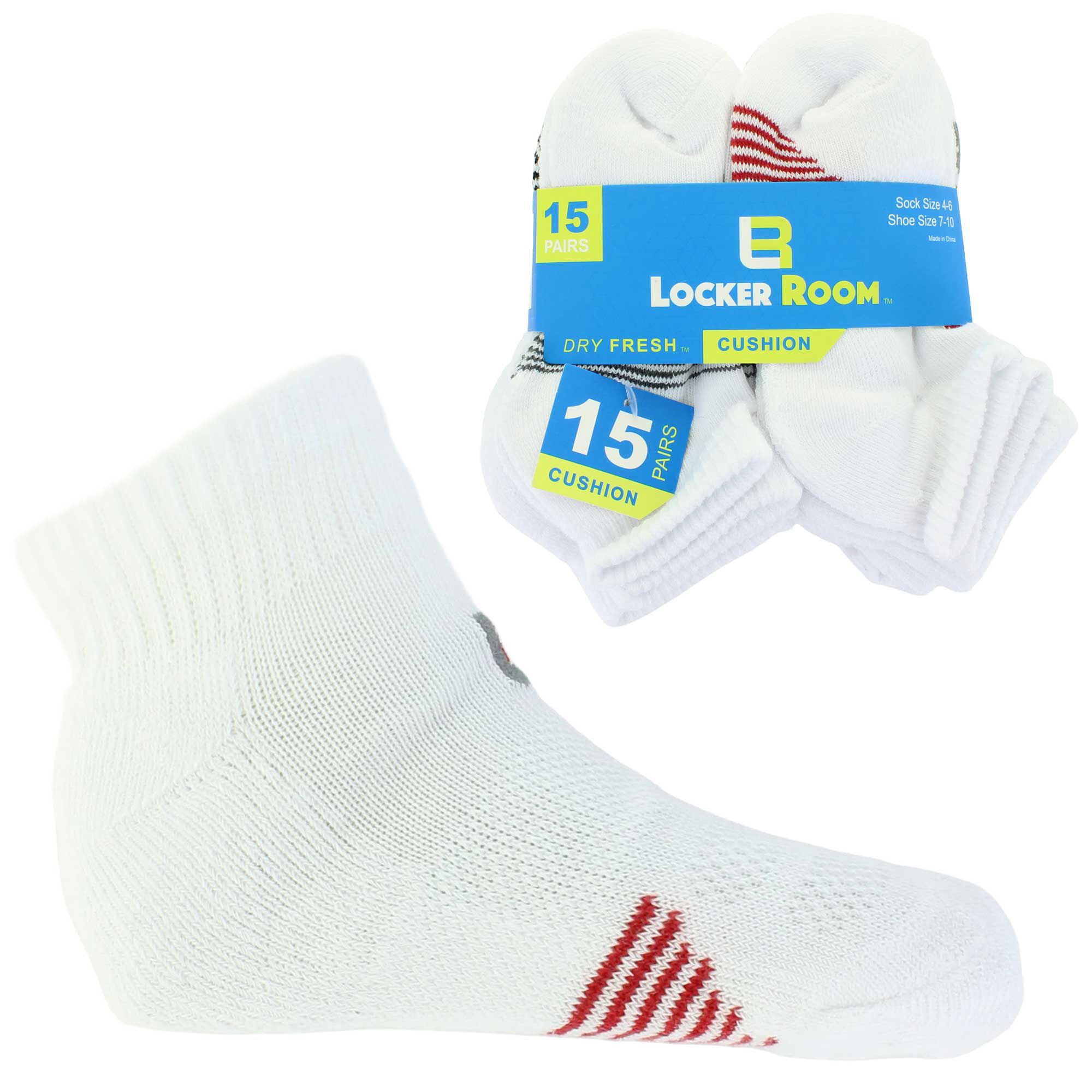 Infants' Locker Room Cushion No-Show 15 for $10 Side View With Package