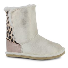 Cozy Shoes Baby Deer Leopard Boot Right Side View