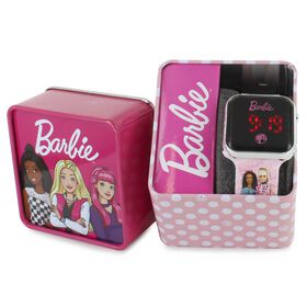 Watches & Jewelry Barbie Digital Watch Front Tin View