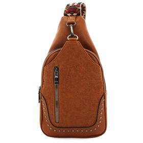 Crossbody Sam & Hadley Embossed Sling Front View