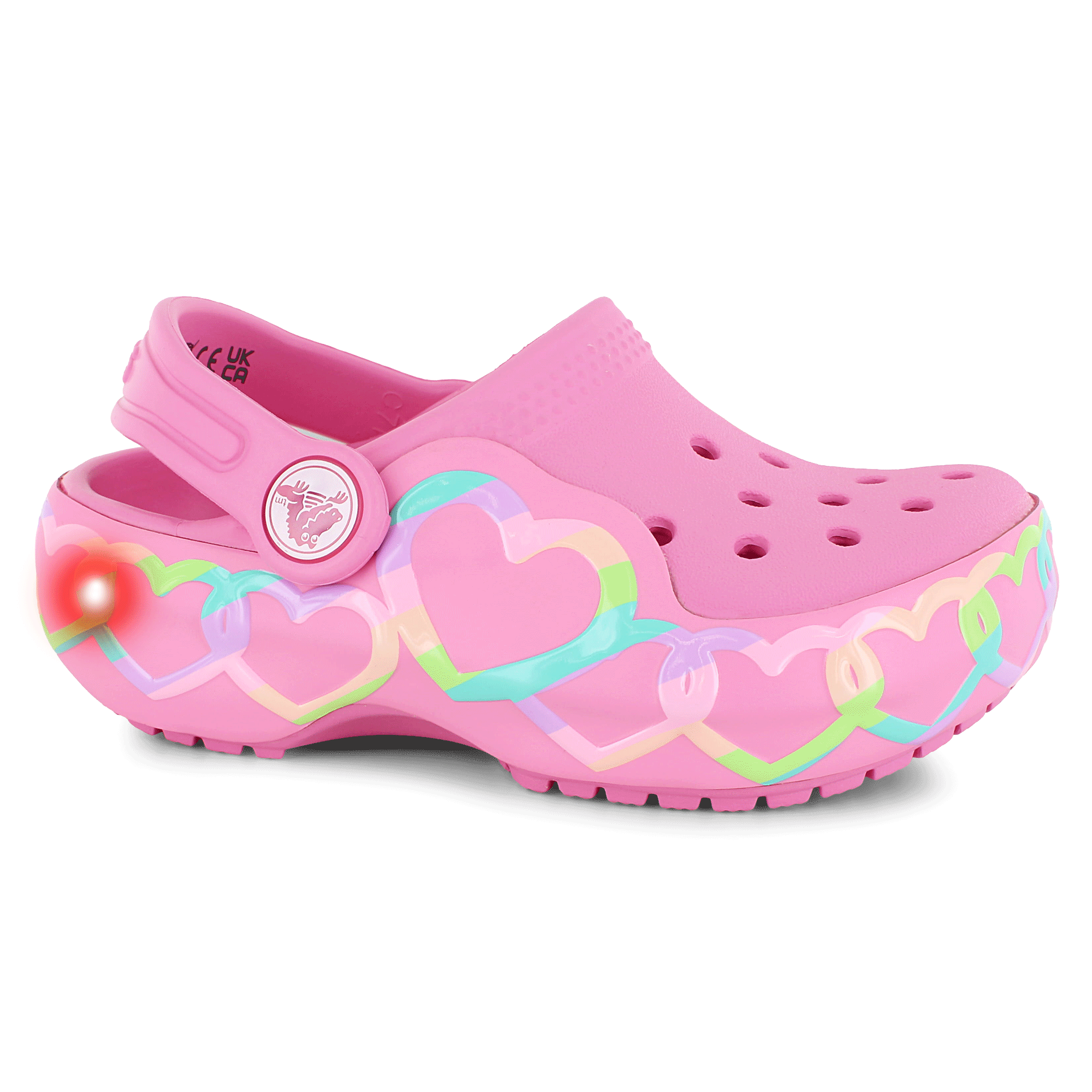 Crocs Classic Heart Lights Clog-T Right Side View