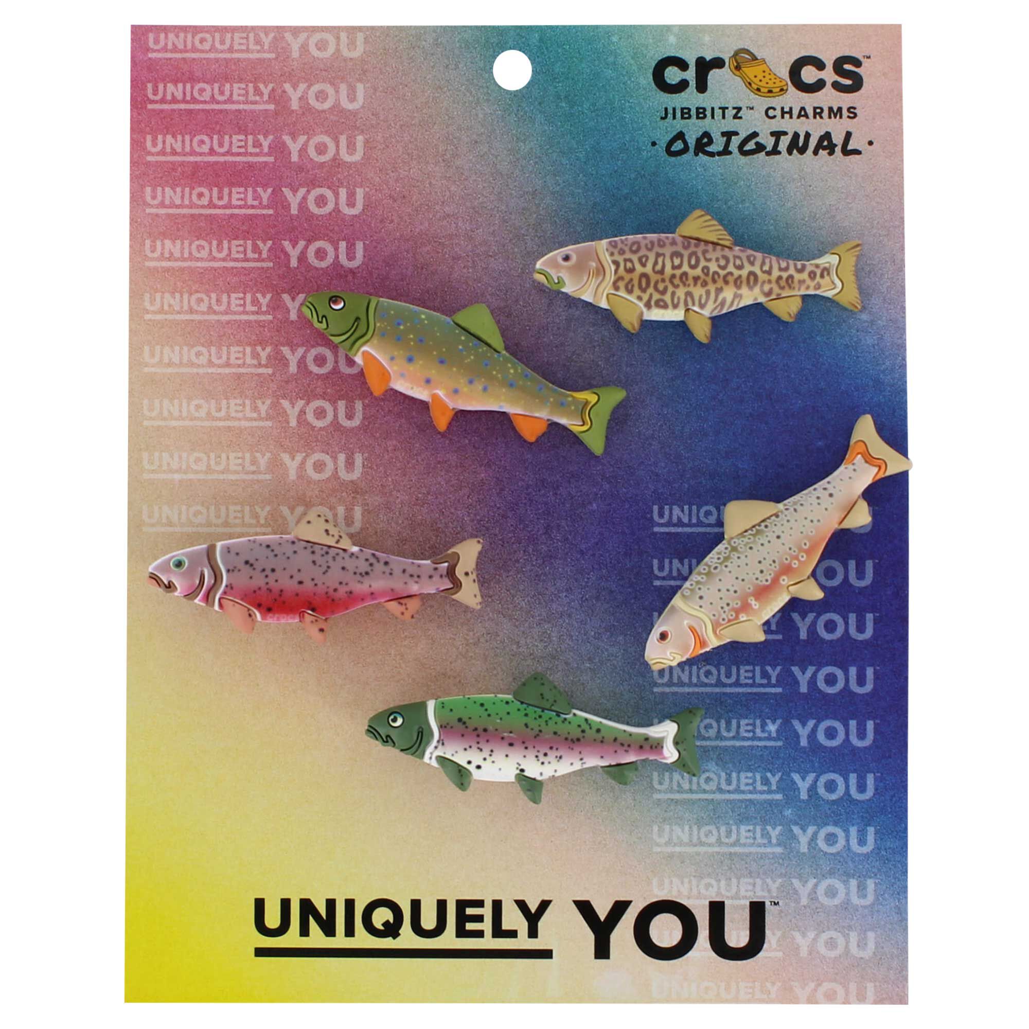 Crocs Jibbitz Trout 5-Pack Front Package View